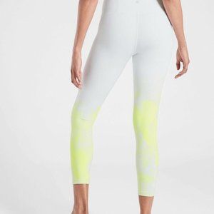 Athleta Elation Mineral 7/8 Tight, Prism Lime SIZE XXS #446688 N0816